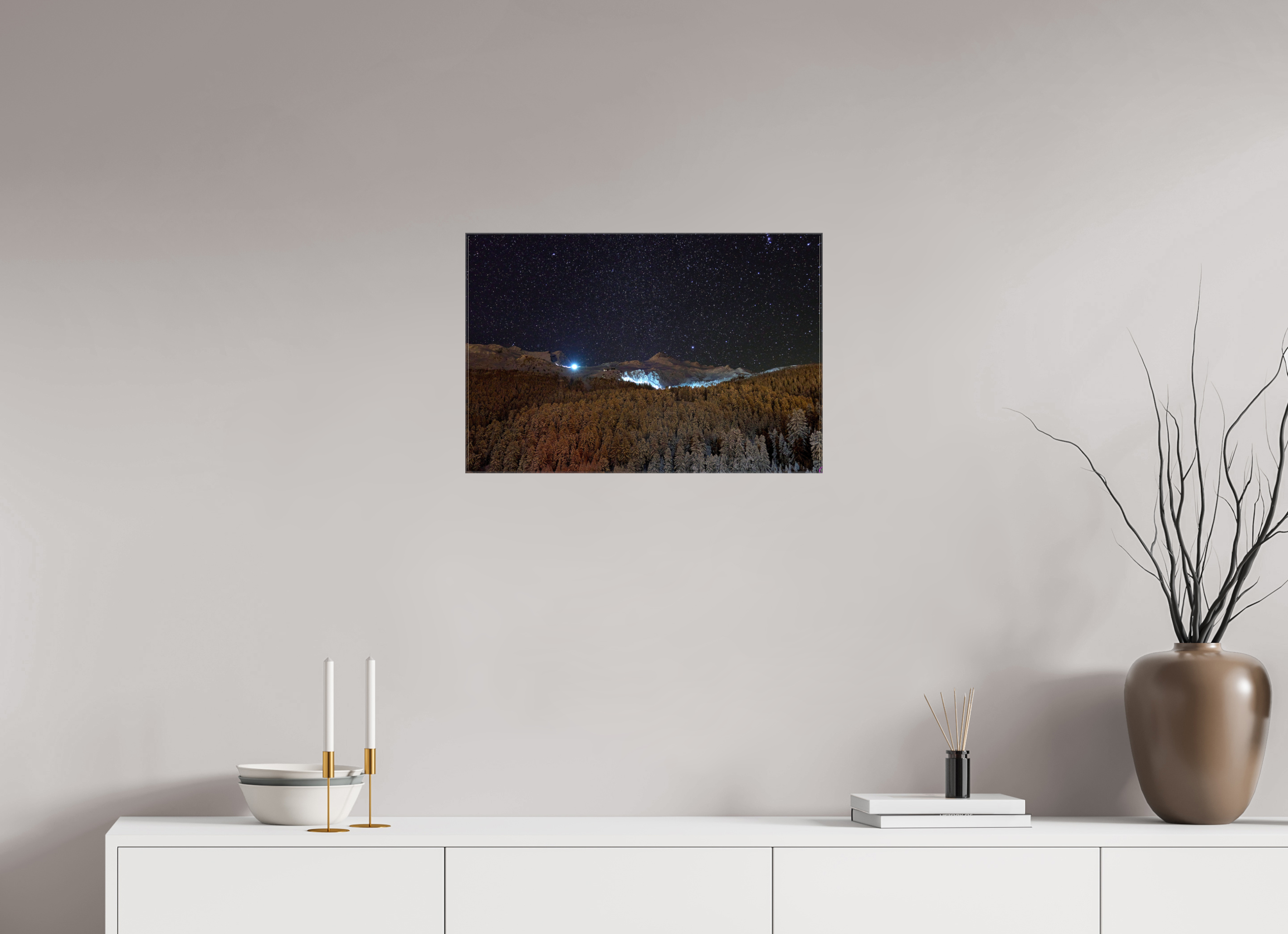 60 x 40 cm, Fotoleinwand glänzend ohne Rahmen Sils 26