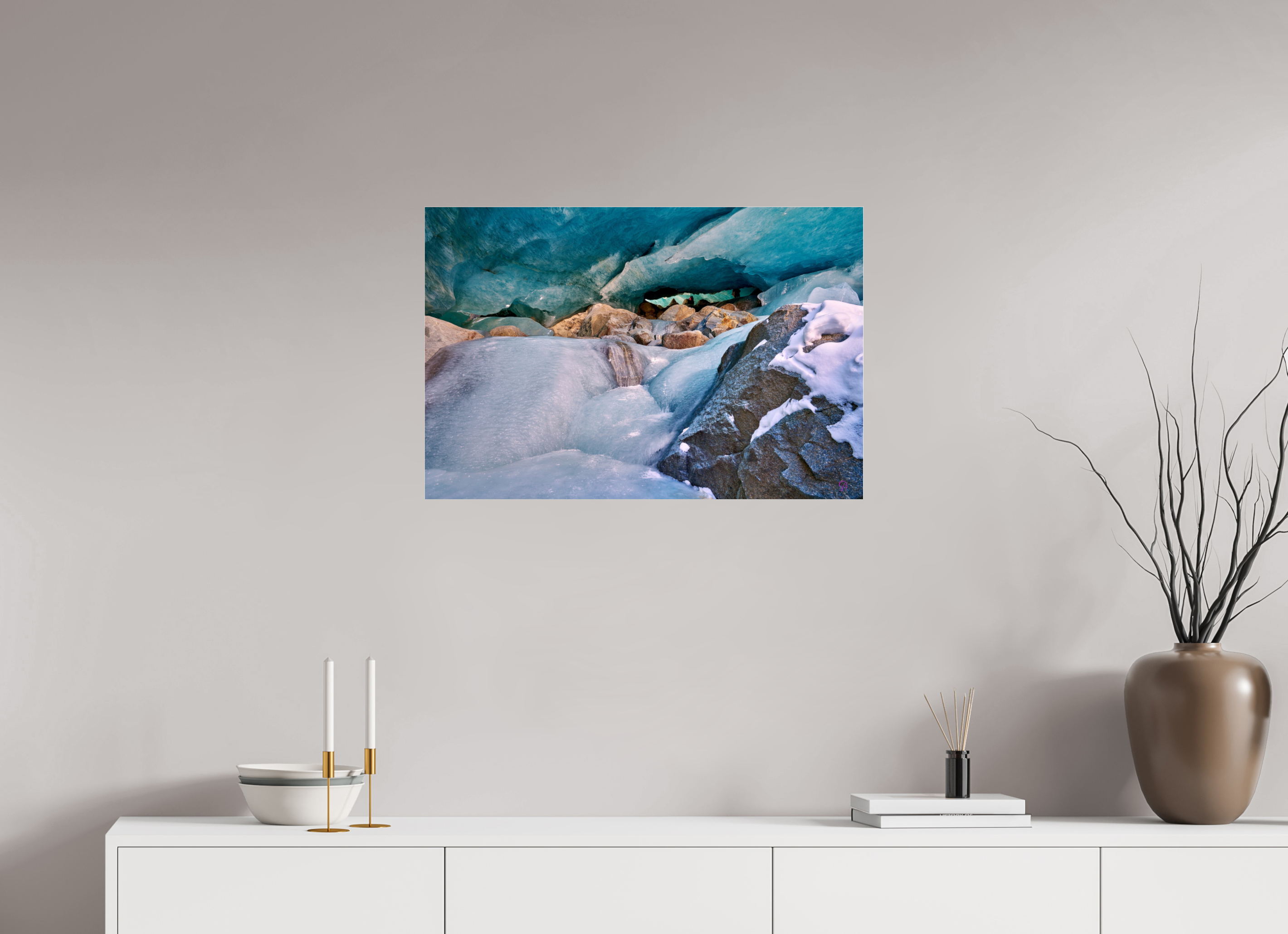 75 x 50 cm, Photo Print Under Acrylic Glass Morteratsch 3