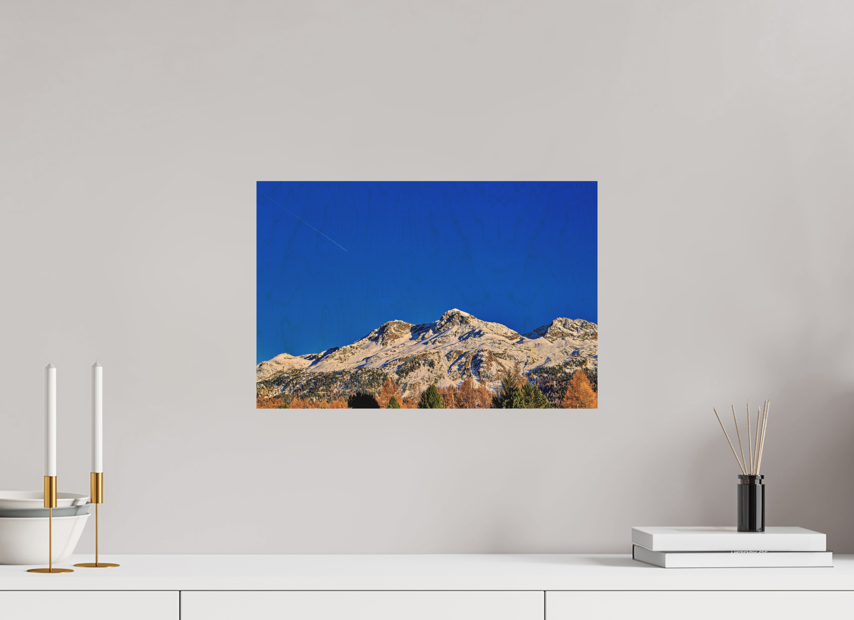 45 x 30 cm, Druck auf Holz Sils 2
