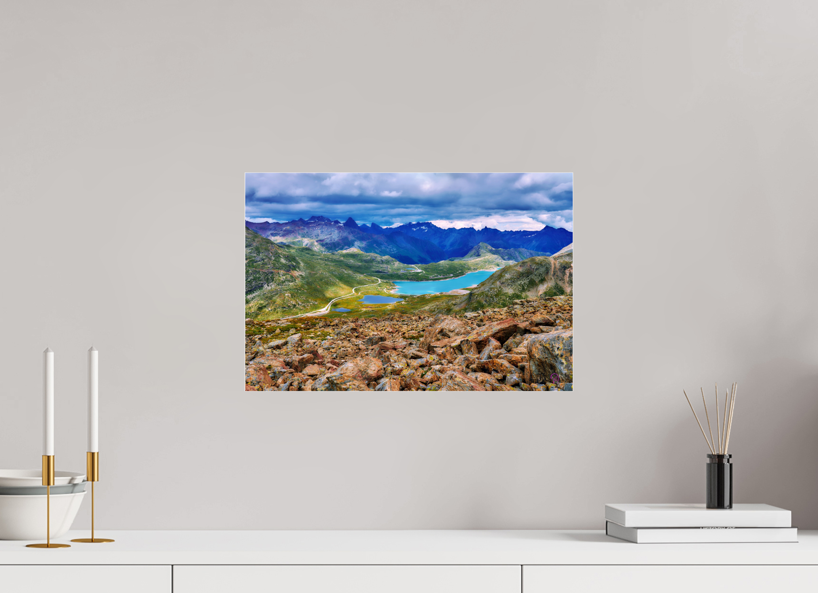 45 x 30 cm, Photo Print Under Acrylic Glass Diavolezza 7