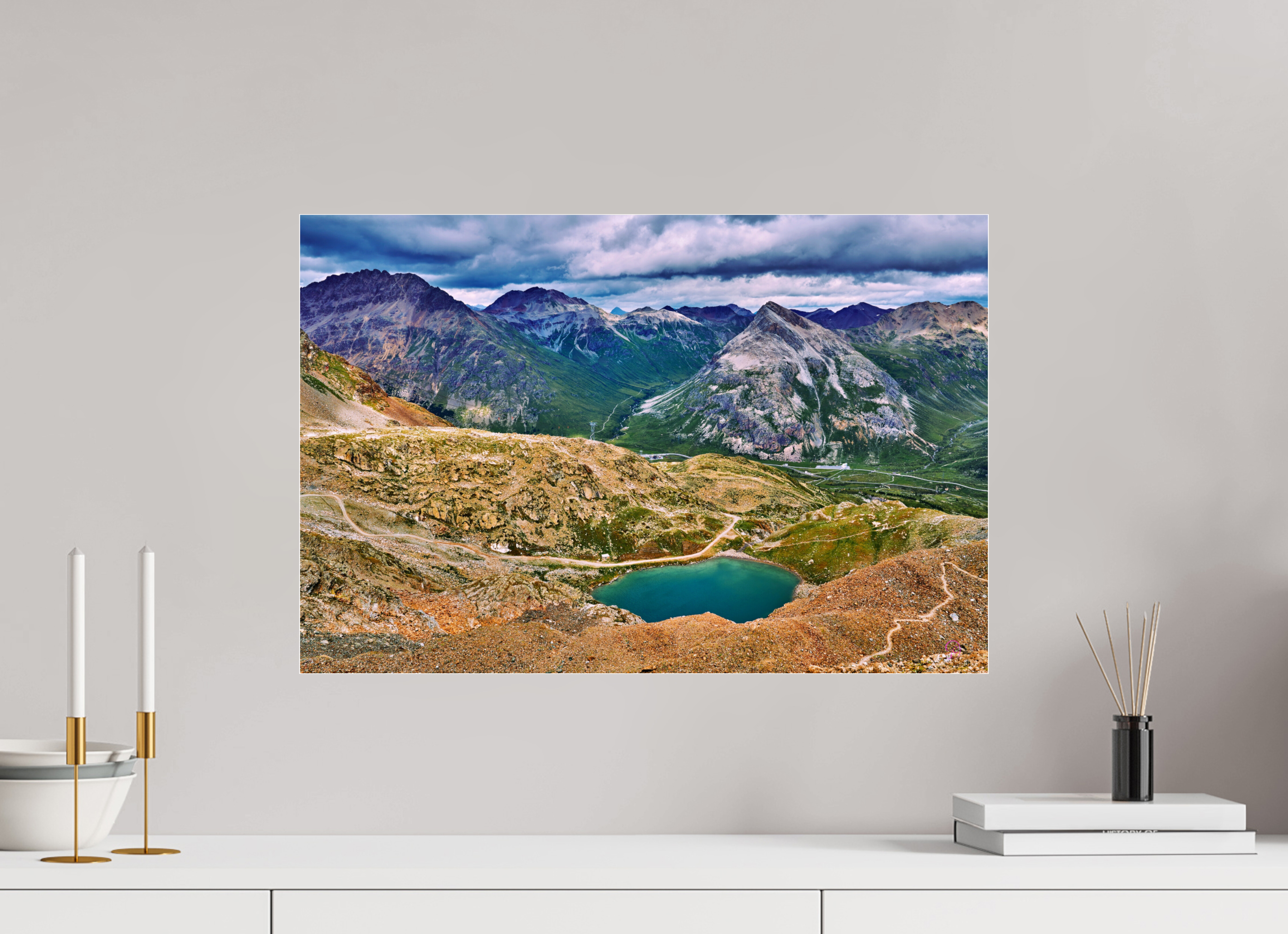 60 x 40 cm, Photo Print Under Acrylic Glass Diavolezza 6