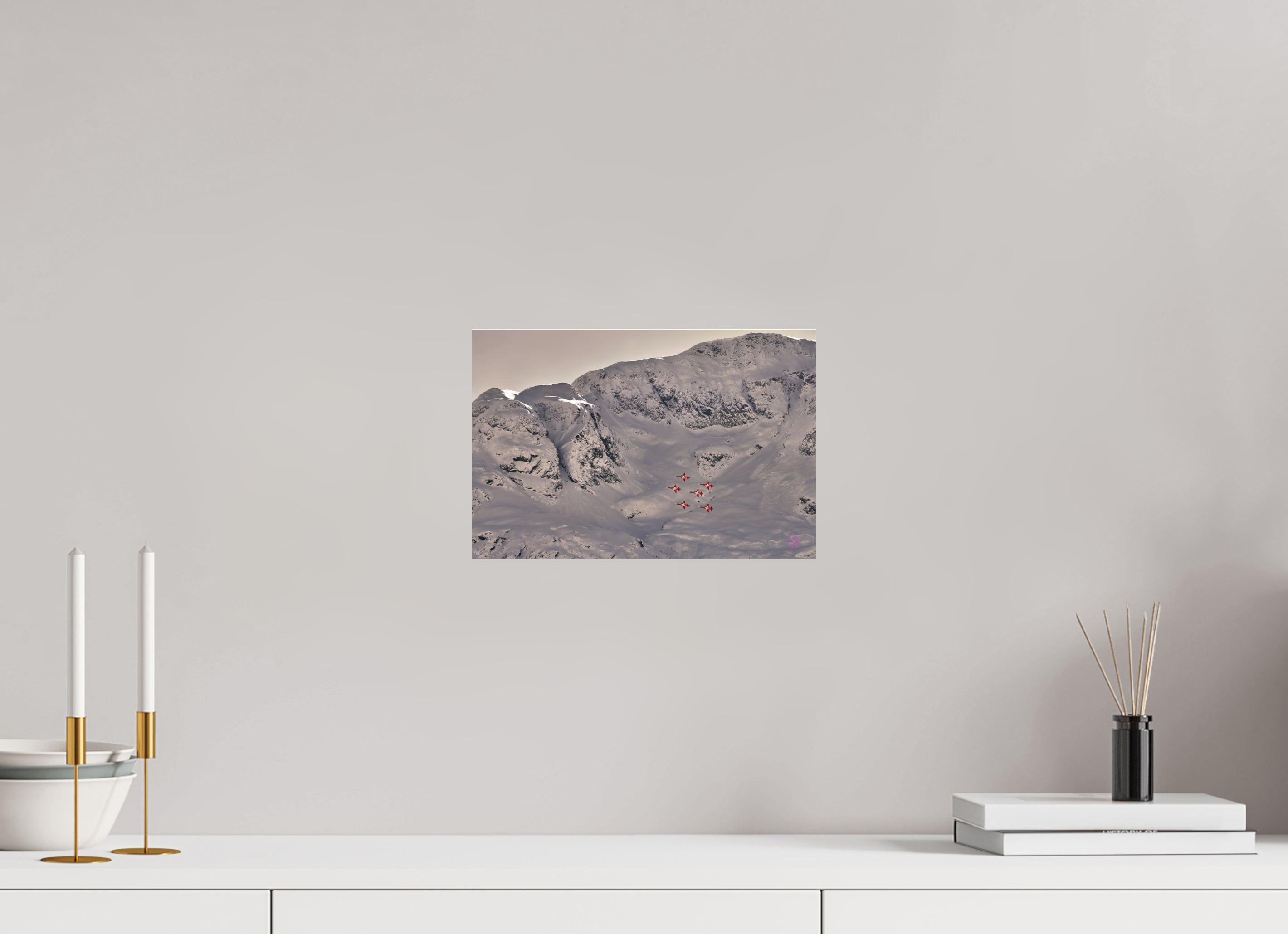 30 x 20 cm, Photo Print Under Acrylic Glass Patrouille Suisse 7