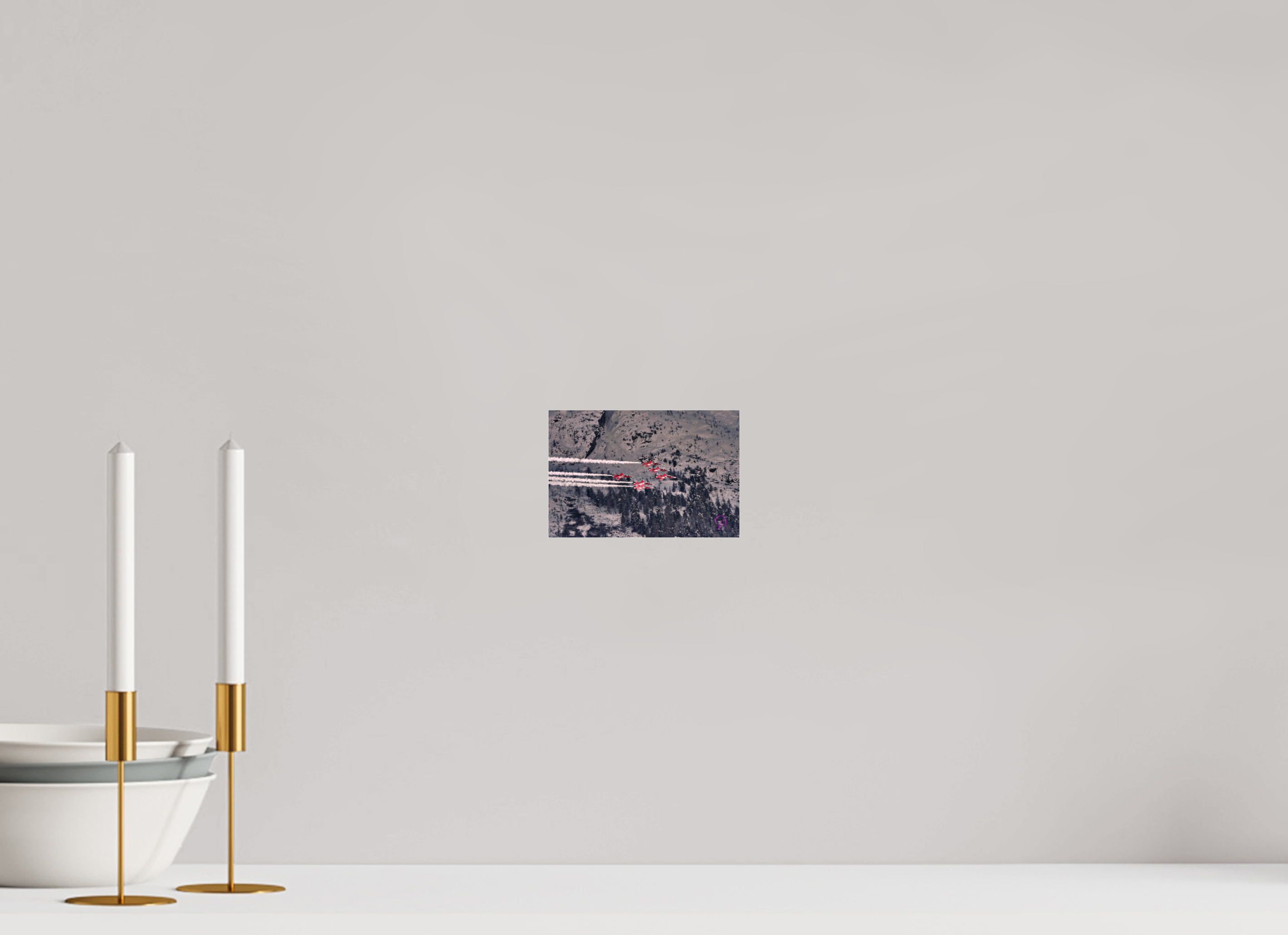 15 x 10 cm, Photo Print Under Acrylic Glass Patrouille Suisse 8