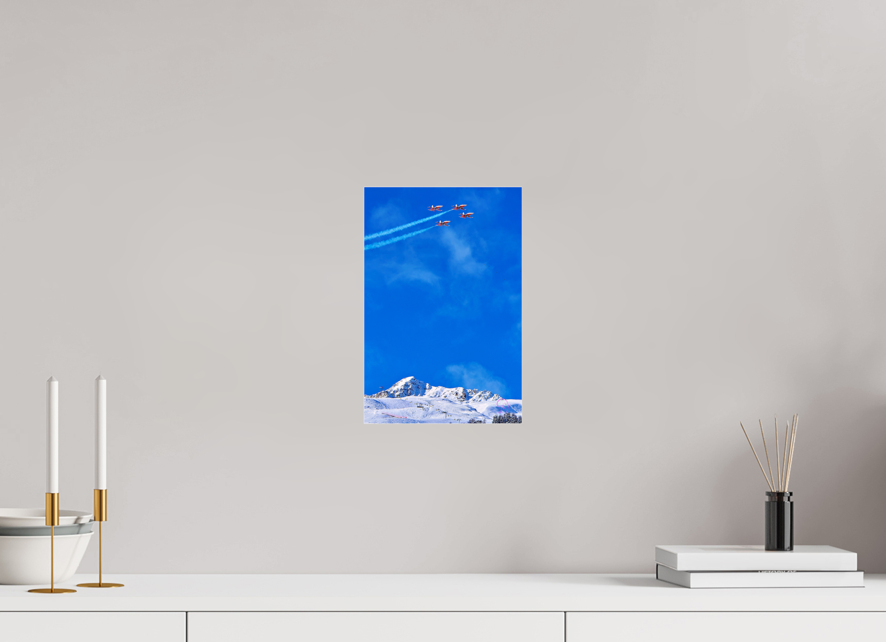 20 x 30 cm, Photo Print Under Acrylic Glass Patrouille Suisse 6