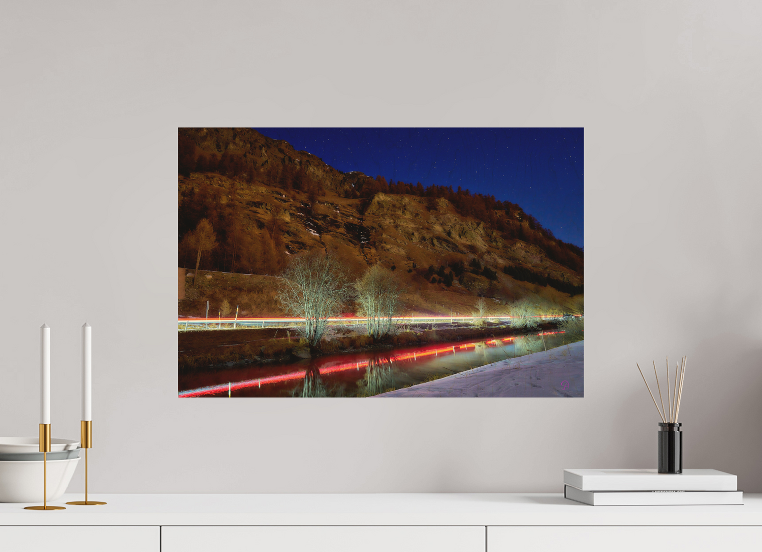 60 x 40 cm, Druck auf Holz Sils 24