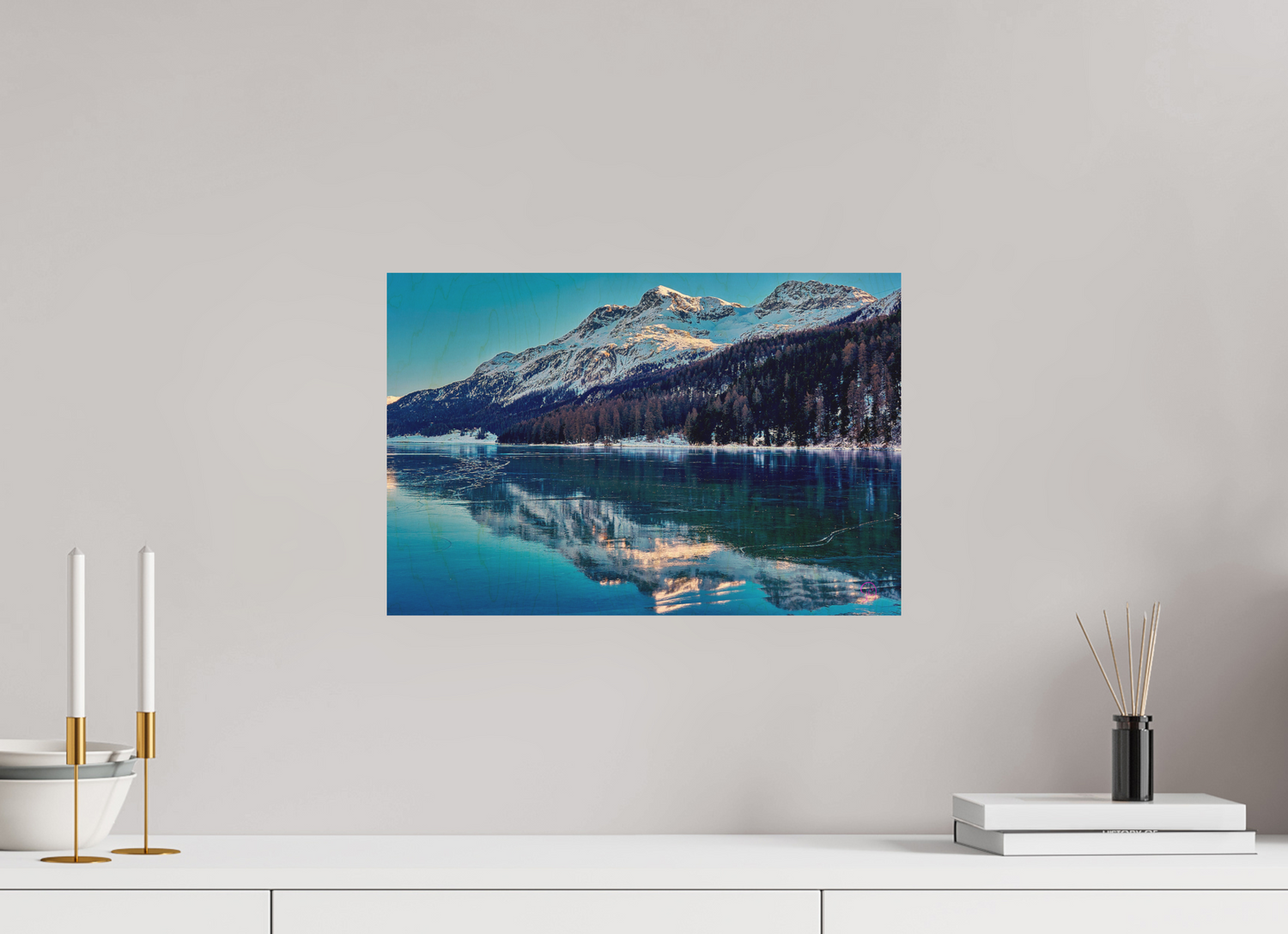 45 x 30 cm, Druck auf Holz Sils 4