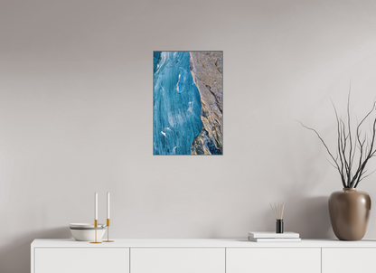 40 x 60 cm, Fine Art Box aquarell Papier,alu rahmen Morteratsch 6