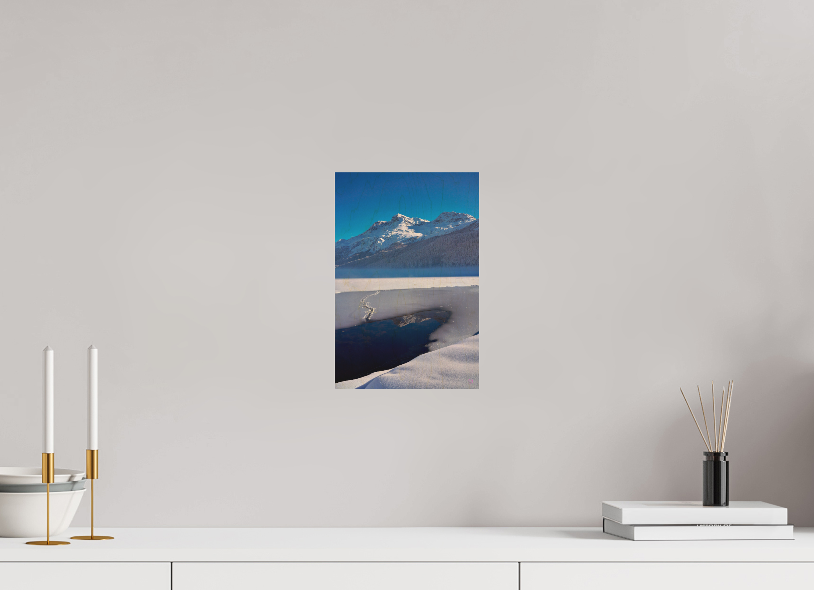 20 x 30 cm, Druck auf Holz Sils 30