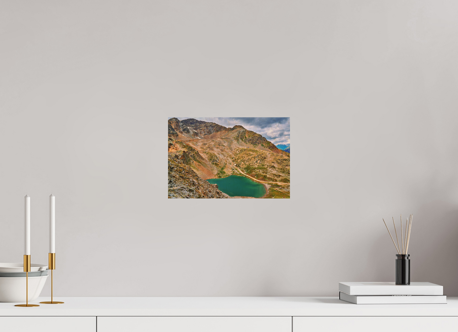 30 x 20 cm, Druck auf Holz Diavolezza 8