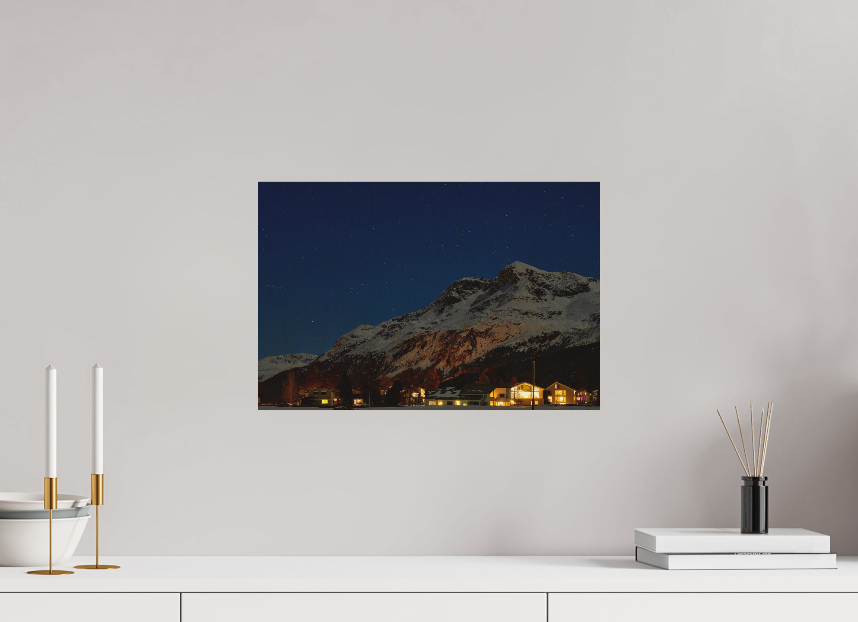 45 x 30 cm, Druck auf Holz Sils 23