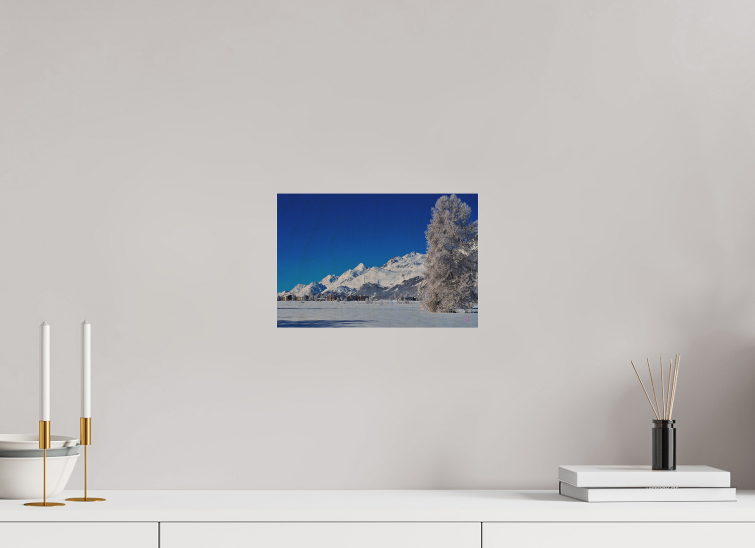 30 x 20 cm, Druck auf Holz Sils 31