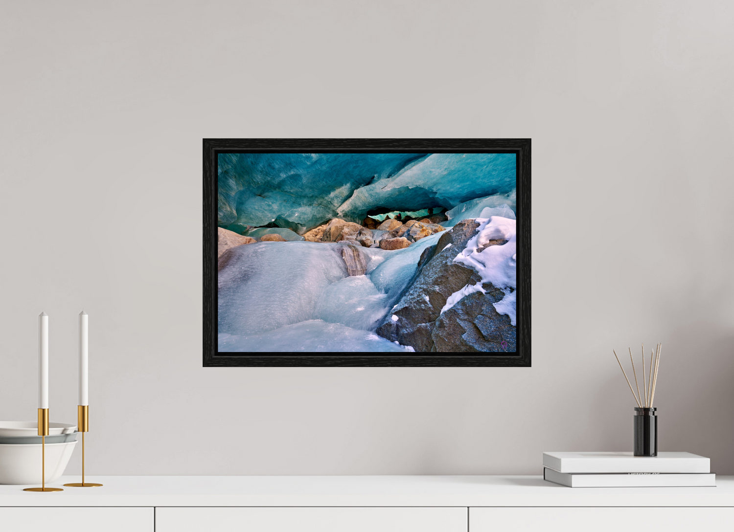 45 x 30 cm, Floater Frame Morteratsch 3