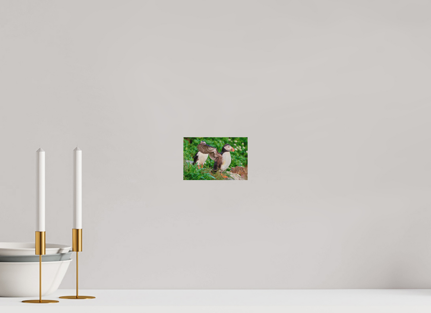 15 x 10 cm, Druck auf Holz Puffin 6