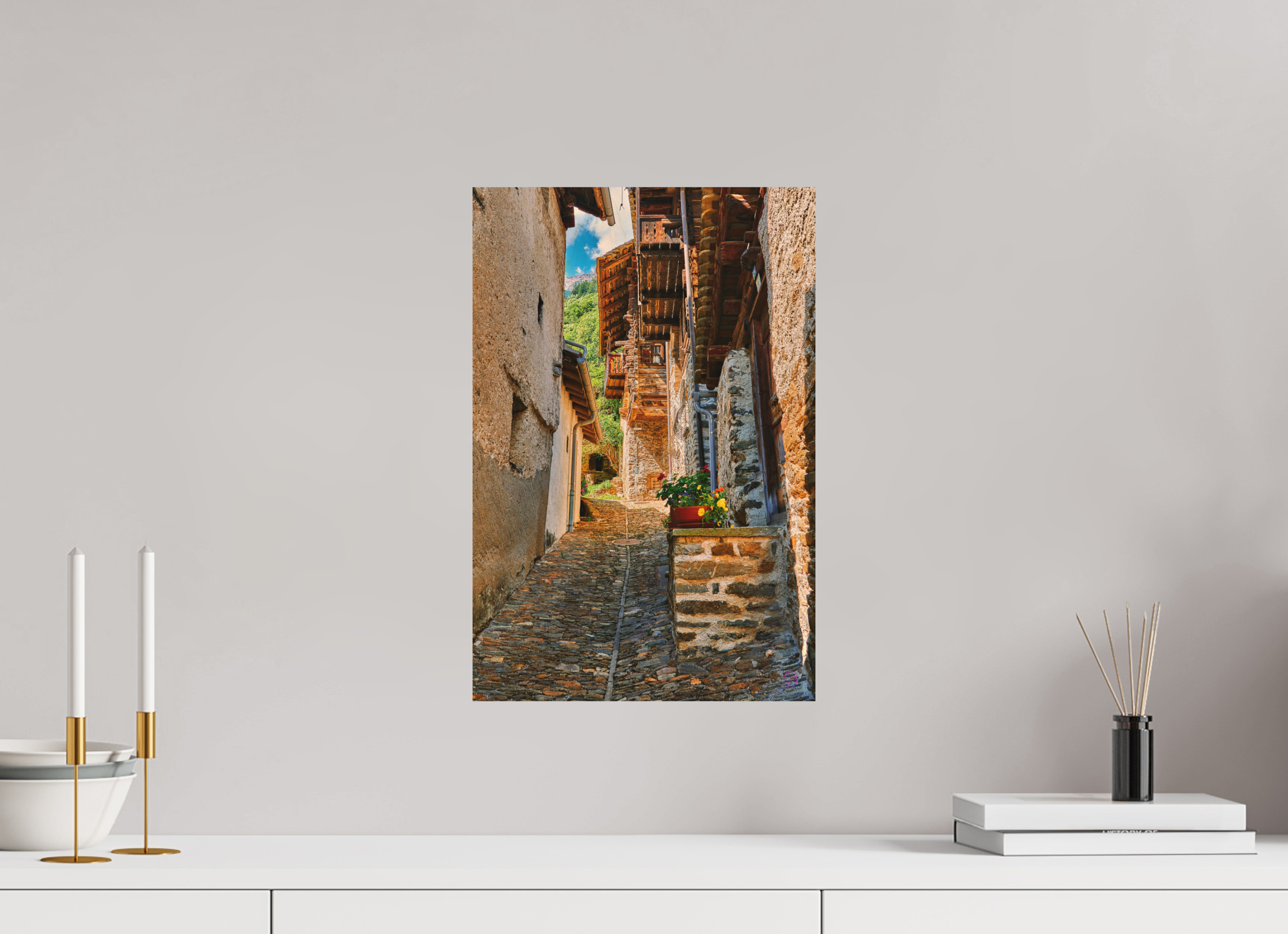 30 x 45 cm, Druck auf Holz Val Bregaglia 6