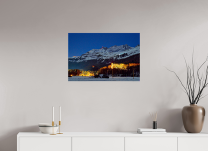 75 x 50 cm, Fotoleinwand glänzend ohne Rahmen Sils 22