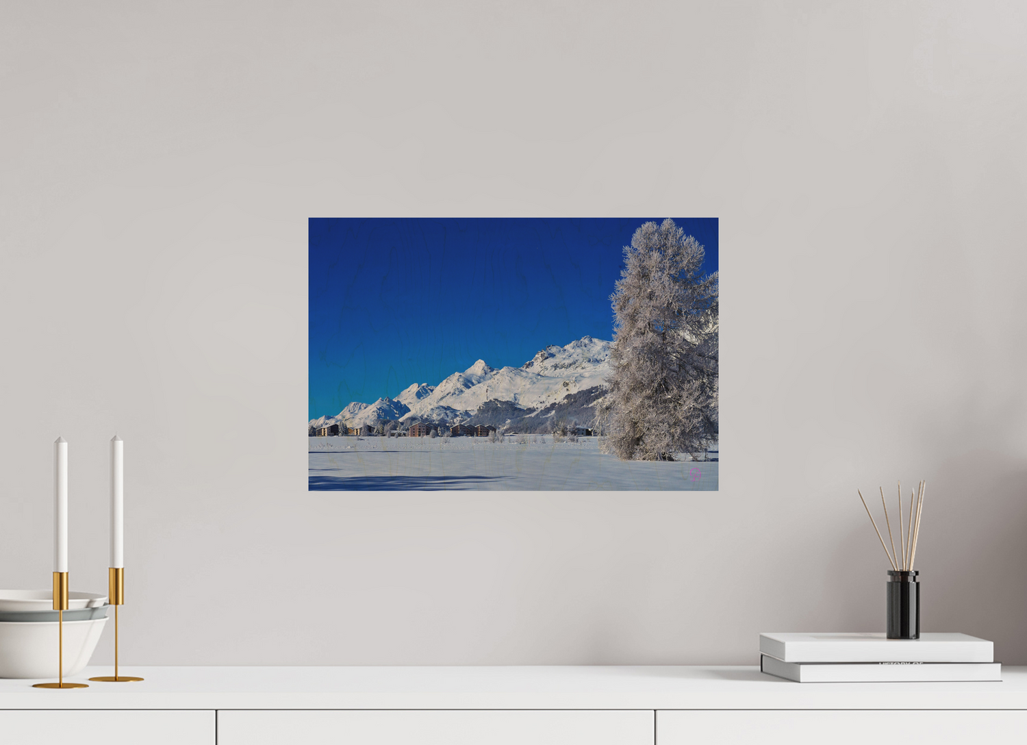 45 x 30 cm, Druck auf Holz Sils 31