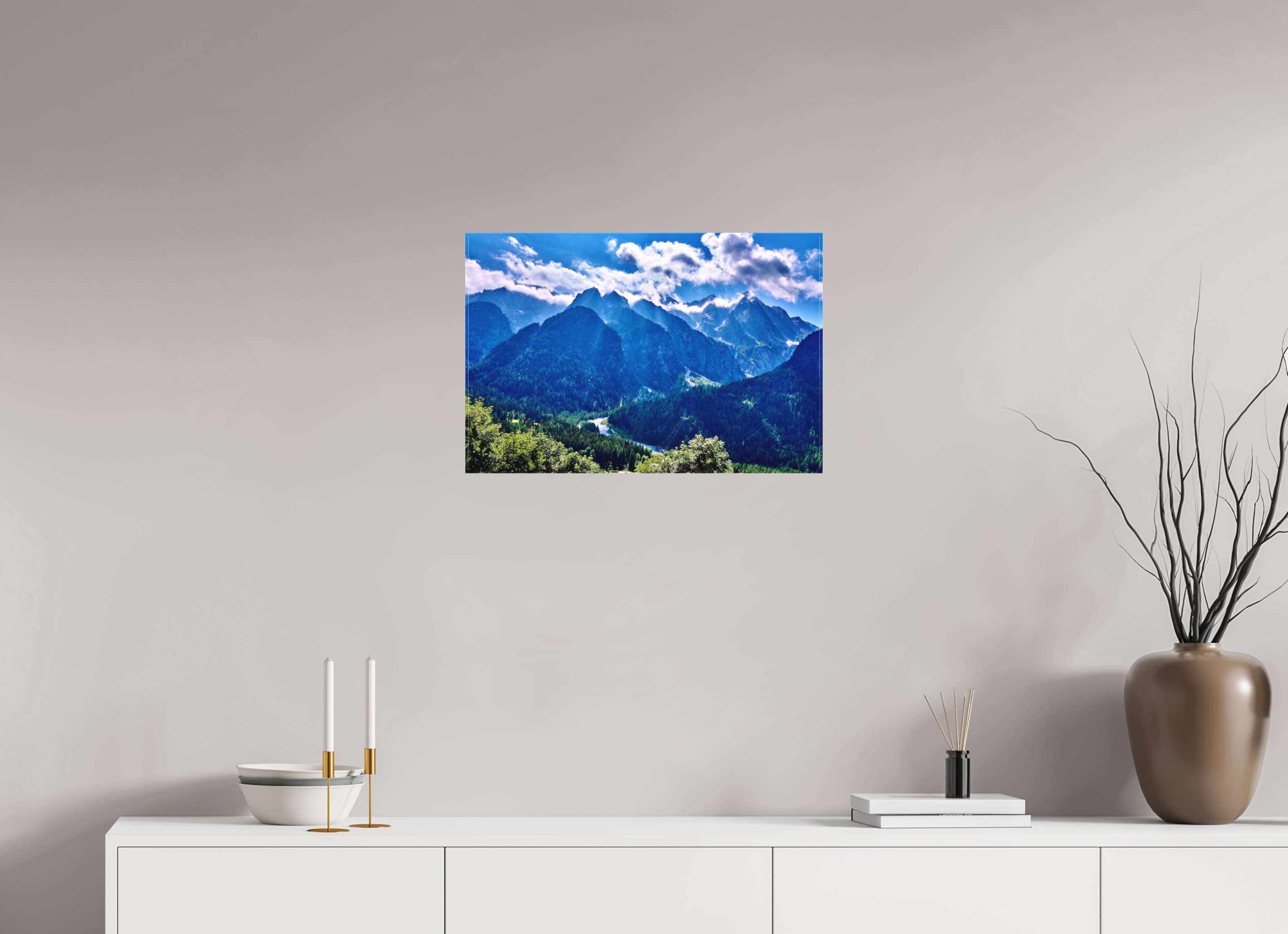 60 x 40 cm, Leinwand Textil Val Bregaglia 2