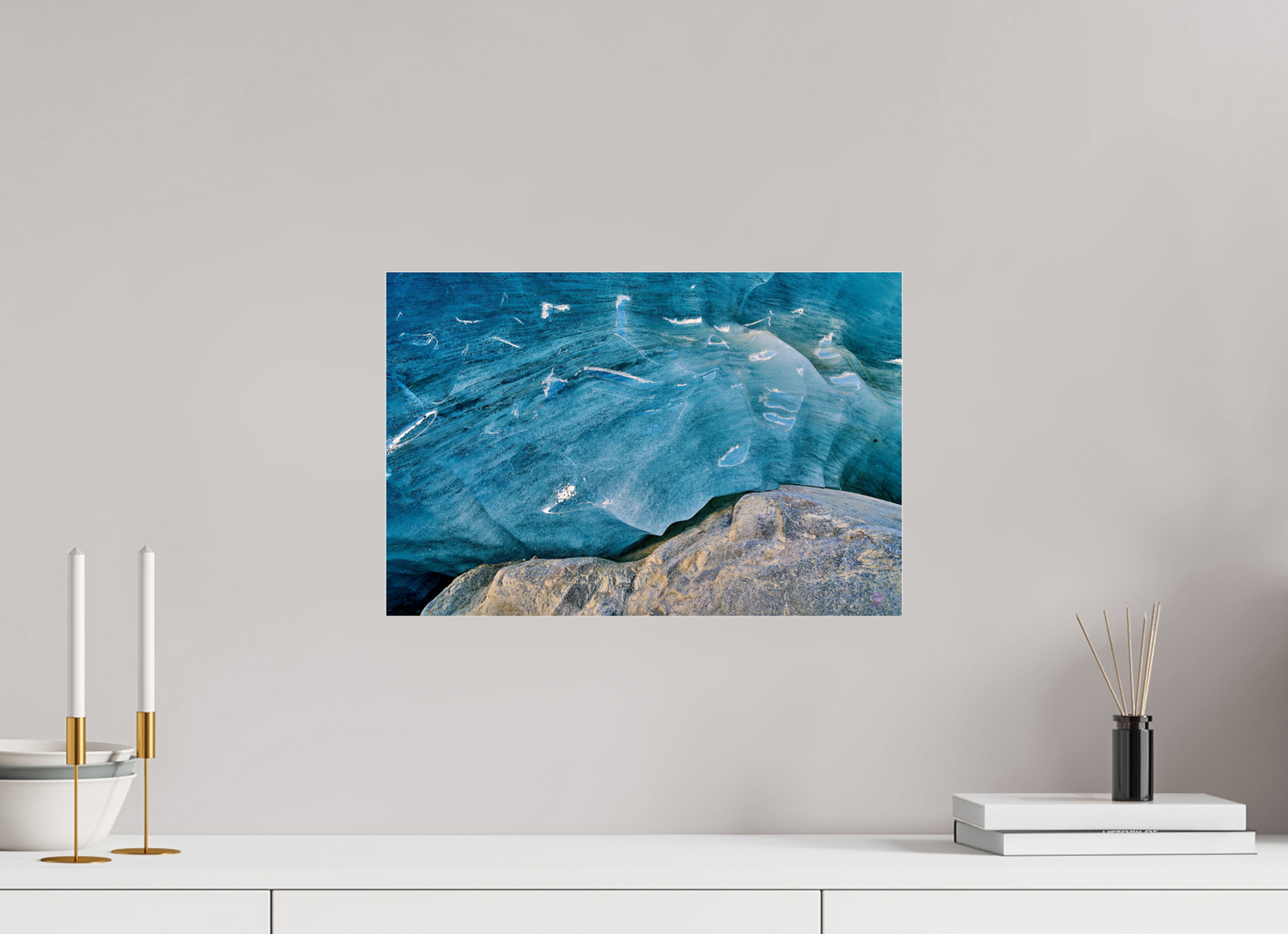 45 x 30 cm, Photo Print Under Acrylic Glass Morteratsch 10